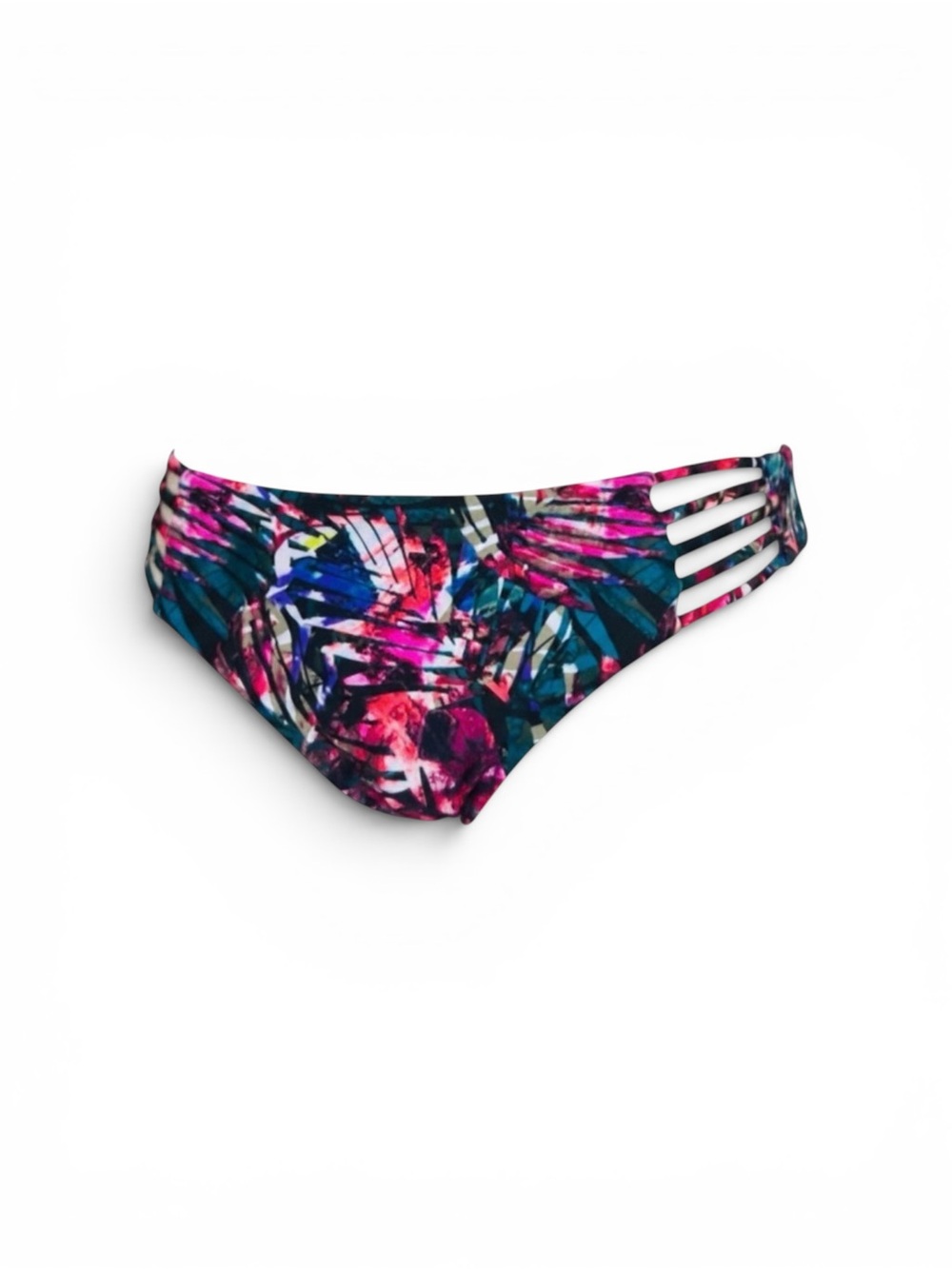 Victoria’s Secret Floral Multi-Color Bikini Bottom - Small, Like New